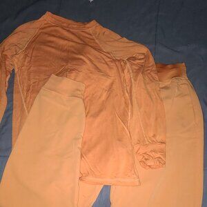 Orange scrub set mandala